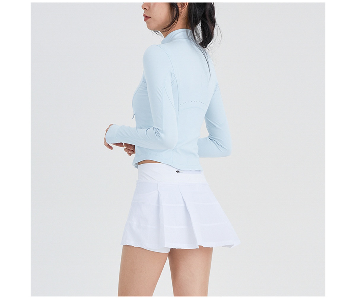 ActiveGo Sports Yoa Wear Donna Leggero e traspirante Cappotto Protezione UV Crema solare Tiht-fittin Outdoor Running Fitness_voghion.com