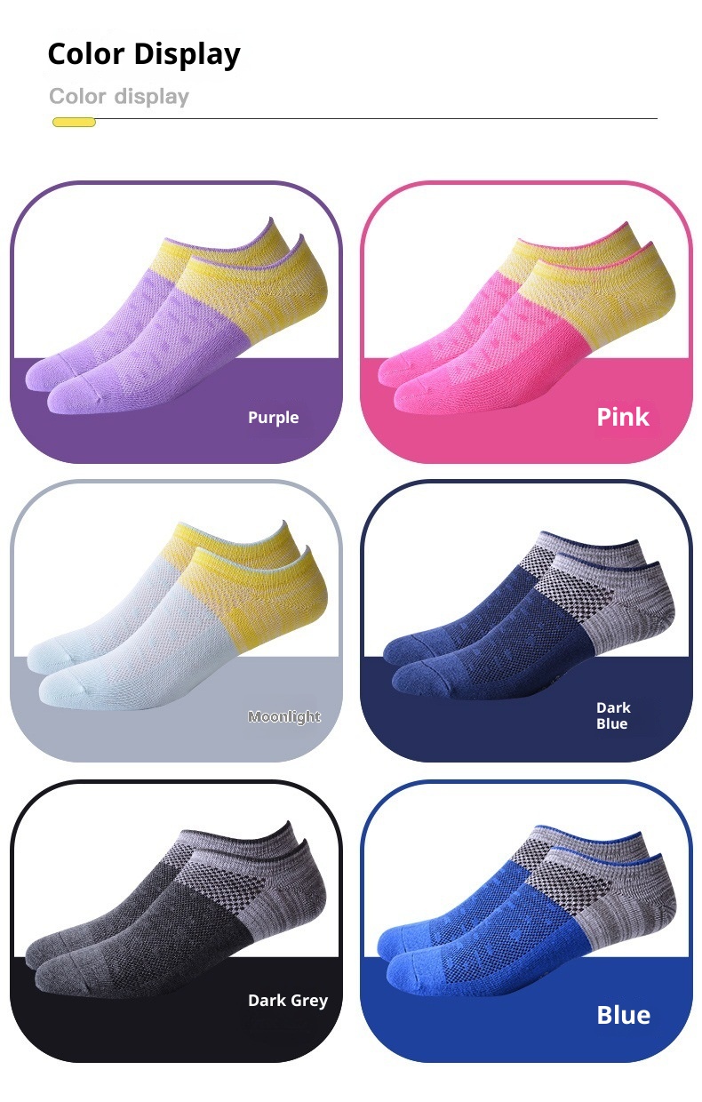 ActiveGo ActiveGo 2019 Calzini sportivi da escursionismo, pesca, trekking, traspiranti, per uomo e donna, con bocca bassa, corti, casual, versatili_voghion.com