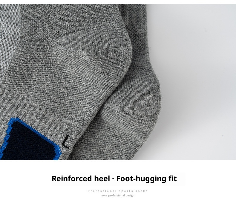 ActiveGo Outdoor-Sportsocken für Herren, mittelhoch, mit verdickter Frotteesohle, ideal zum Wandern, Laufen und Basketball (Großhandel)_voghion.com