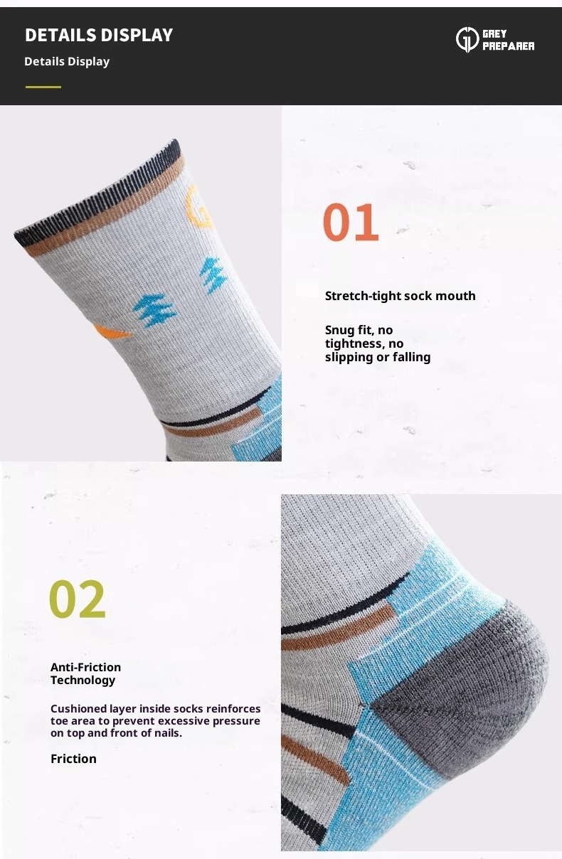 ActiveGo ActiveGo Outdoor Calzini sportivi da donna in lana merino traspiranti e caldi per escursionismo, professionali_voghion.com