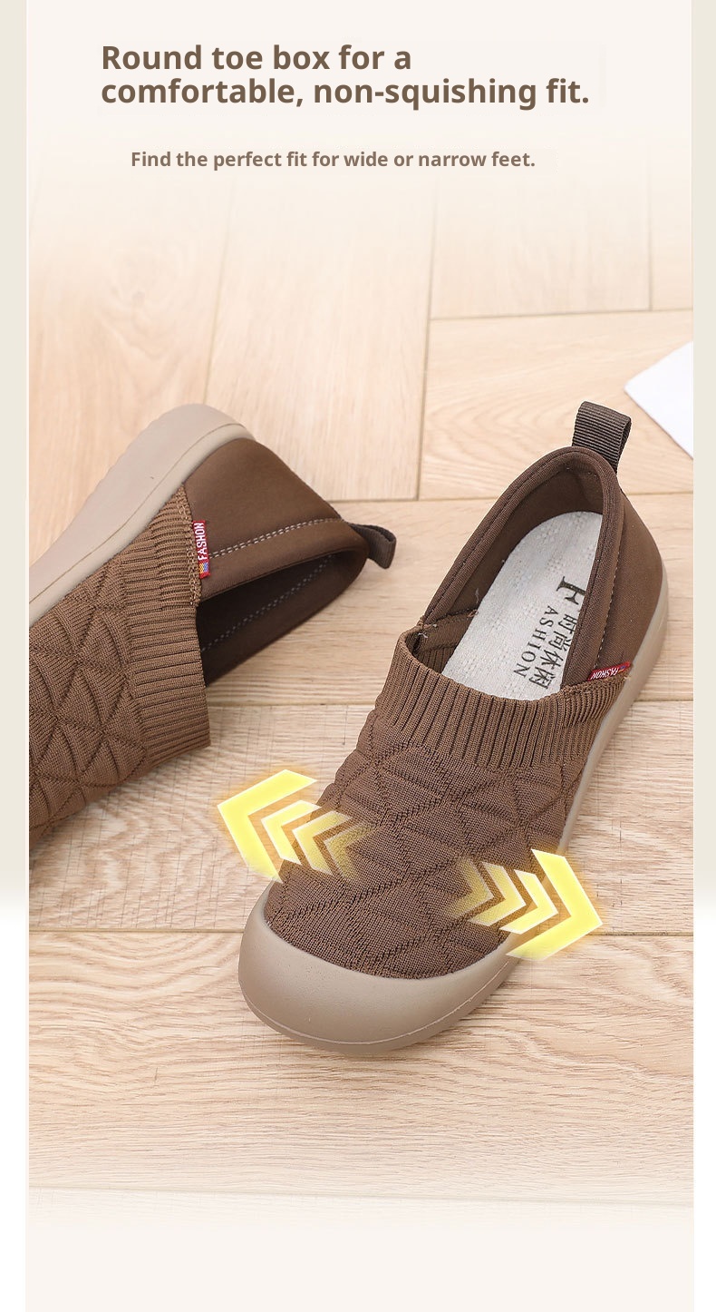 ShoeGlobe Frühjahr/Herbst Neue Damen-Slipper mit Stoffsohle, weicher Oberfläche, modisch, leicht, bequem, rutschfest, für Arbeit und Freizeit_voghion.com