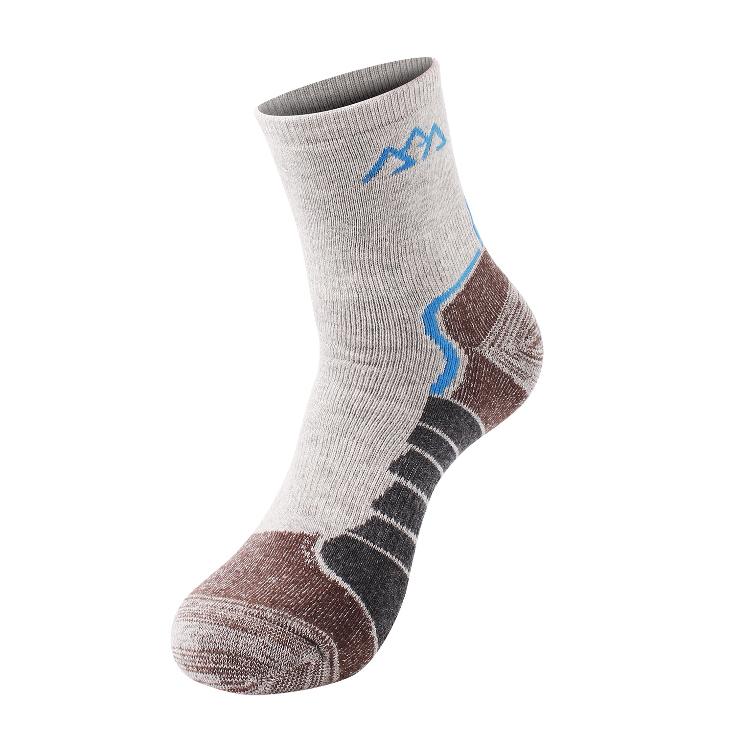 ActiveGo ActiveGo SANTO Calzini da trekking traspiranti ad asciugatura rapida da uomo, spessi, caldi e a metà polpaccio, per attività all'aperto_voghion.com