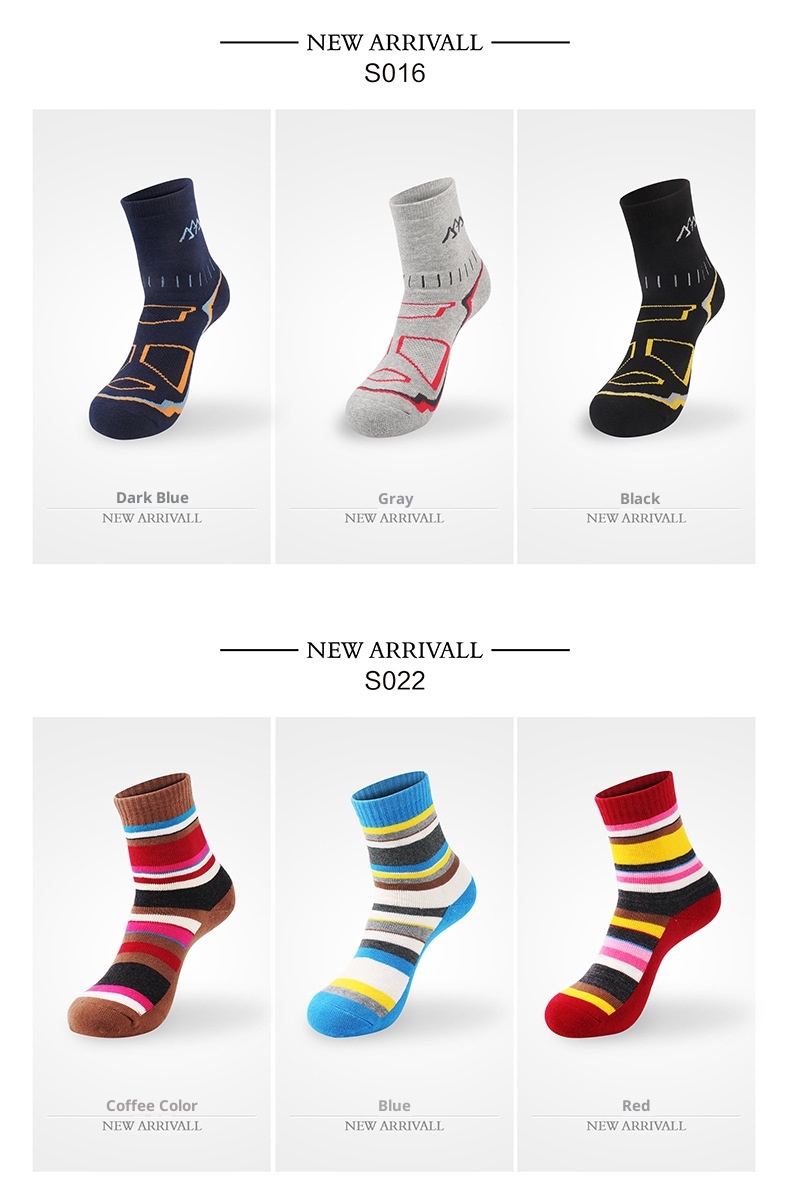 ActiveGo ActiveGo SANTO Men's Hiking Thickened Warm Outdoor Trekking Sweat-Absorbent Odor-Resistant Running Sports Socks_voghion.com