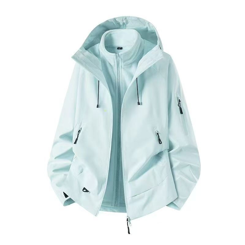 ActiveGo 2025 Herbst/Winter Neue 3-in-1 Kamelfarbene Unisex Outdoor-Modejacke Dopamin_voghion.com