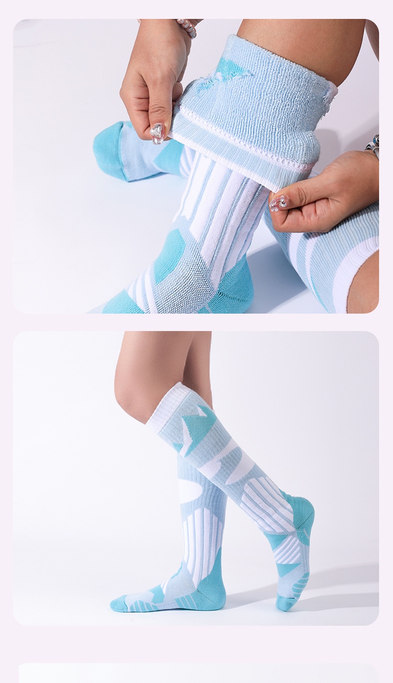 ActiveGo ActiveGo Outdoor Sports Thickened Hiking For Men Women, Towel Bottom Sweat-Absorbing Long Tube Socks, Odor-Resistant And Warm_voghion.com