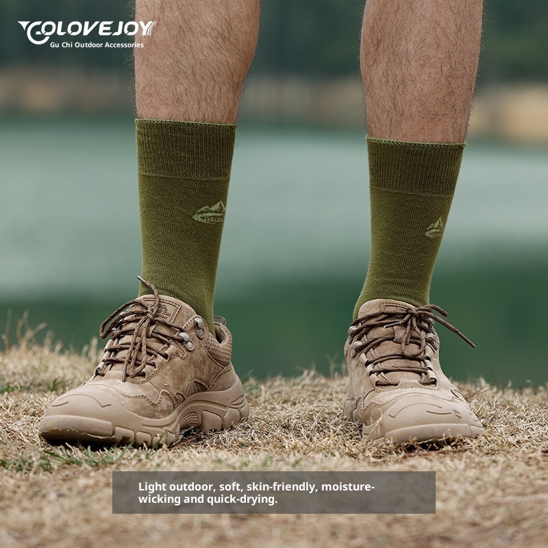 ActiveGo ActiveGo Outdoor Hiking For Men Women, Soft Skin-Friendly, Moisture-Wicking, Terry Long Tube Sports Socks, Camping And_voghion.com