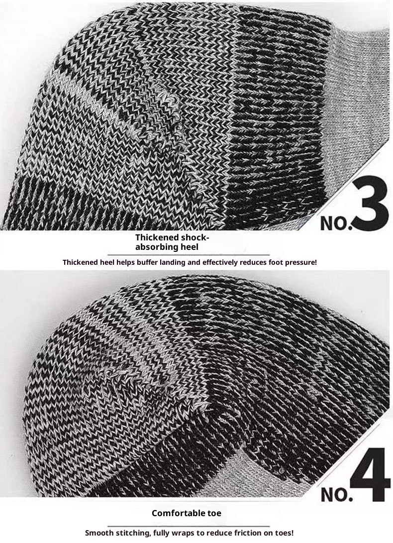 ActiveGo Outdoor-Sport-Socken für Herbst und Winter: Verdickte, strapazierfähige, rutschfeste Socken zum Laufen und Wandern in der Wüste – ideal für Damen und Herren._voghion.com