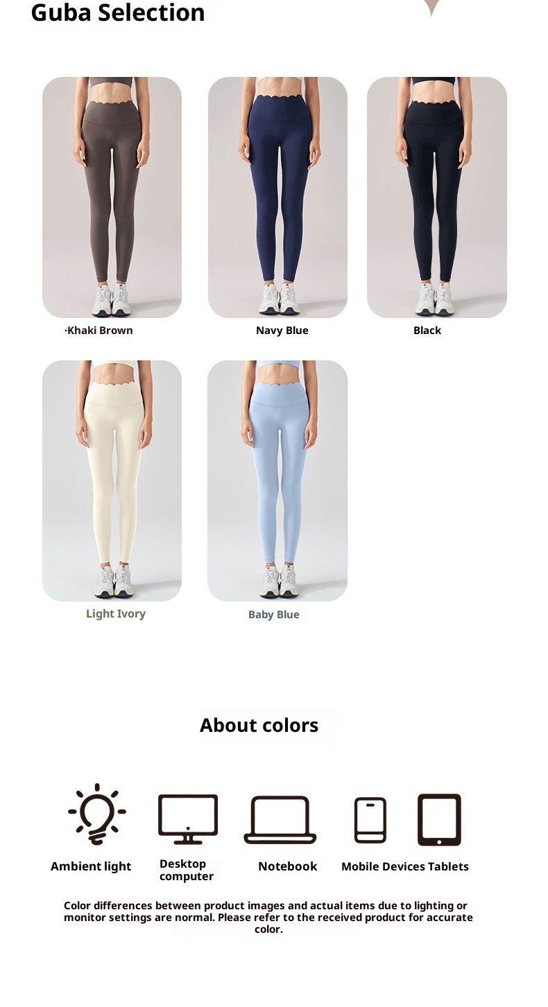 ActiveGo LC Lycra Outdoor Barely-There For Women High Waist Hip-Lifting Sports Leggings Peach Butt Running Yoga Fitness Pants_voghion.com