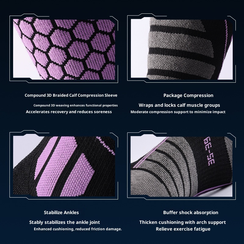 ActiveGo ActiveGo Uomo Sci Invernale Caldo Ispessito Lungo Donna Professionale Ciclismo Alpinismo Corsa Escursionismo Compressione Metà Polpaccio_voghion.com