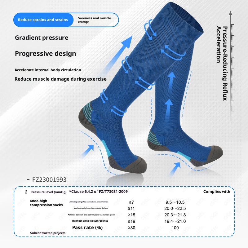 ActiveGo ActiveGo Summer New Full Size Leg Slimming Compression Yoga Running Hiking Cycling Outdoor Professional Sports Pressure Socks For_voghion.com