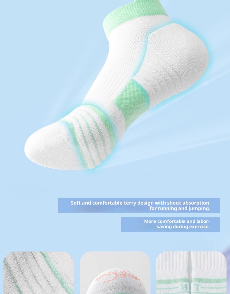 Chaussettes de sport ActiveGo pour femmes, modèle court d'été, idéales pour le marathon, la randonnée, l'alpinisme, la course à pied, le basketball professionnel et le badminton._voghion.com