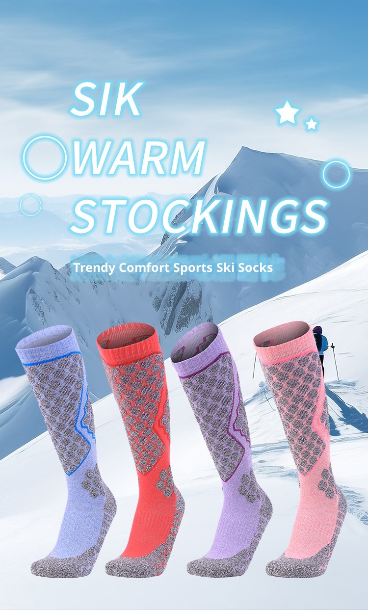 ActiveGo ActiveGo Professional Women's Combed Cotton Outdoor Sports Hiking Towel Bottom Thickened Ski Socks Winter Warmth_voghion.com