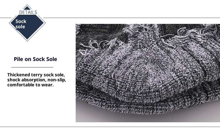 ActiveGo Two Wolves Outdoor Herren-Socken mit verdickter Frotteesohle, ideal zum Wandern im Herbst und Winter, schweißabsorbierend und deodorierend, mittelhoch geschnitten_voghion.com