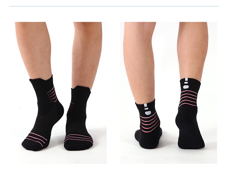 ActiveGo Herren-Outdoor-Sportsocken aus dickem Frottee mit Polsterung, ideal zum Laufen, Basketballspielen, Radfahren und Wandern, schweißabsorbierend_voghion.com
