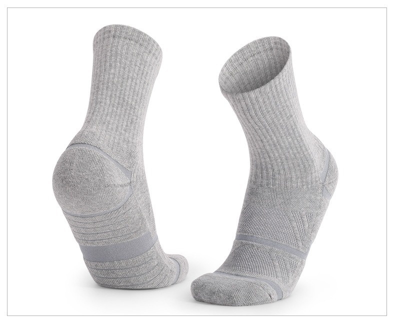 Chaussettes ActiveGo ActiveGo Outdoor Basketball, respirantes, épaisses, antidérapantes, mi-mollet, à semelle éponge, idéales pour le football, la randonnée et la course à pied._voghion.com