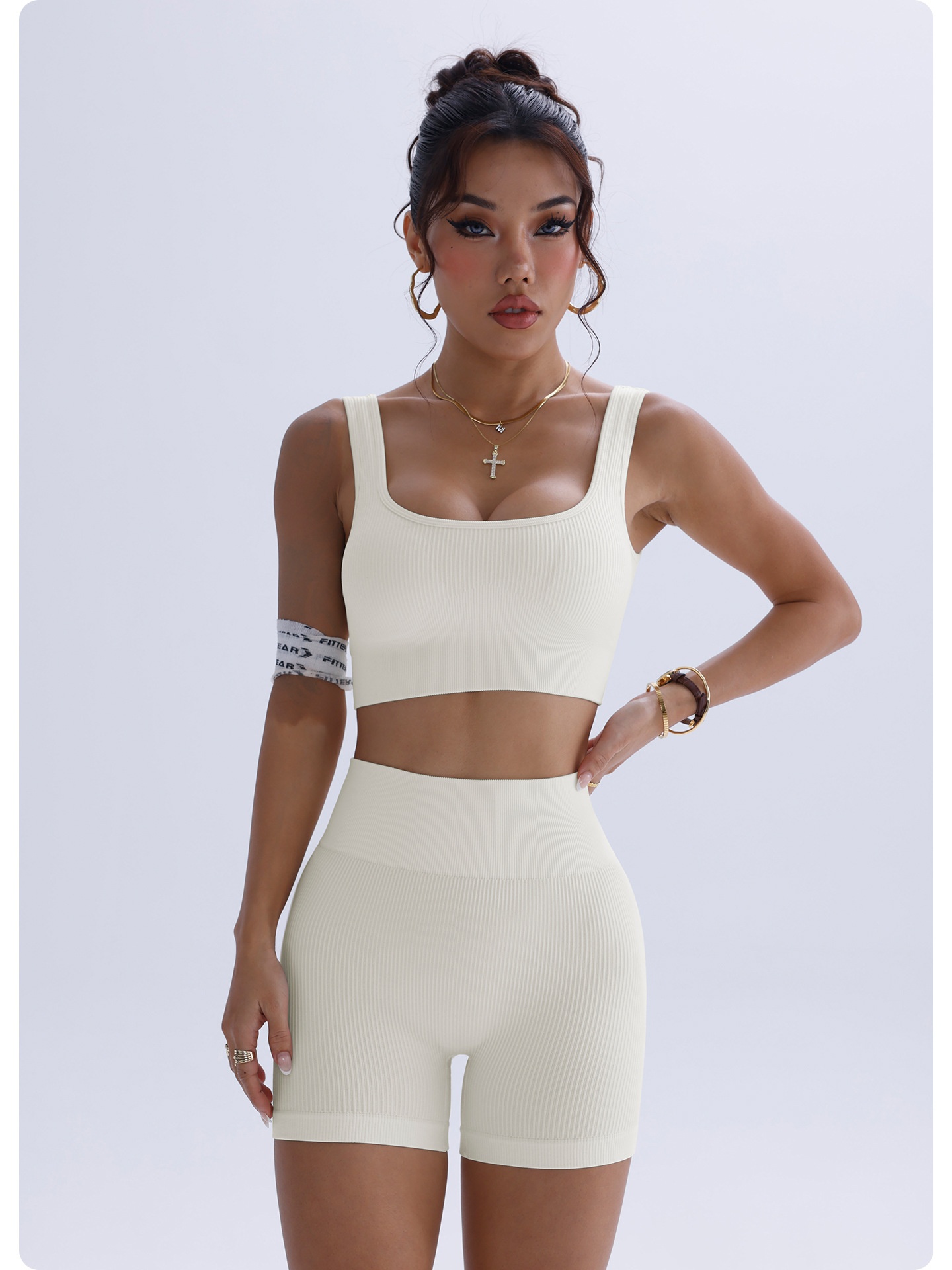 ActiveGo Hujin Outdoor Sports Seamless Yoga Quick-Dry Beautiful Back Fitness Clothing European And American Slimming_voghion.com