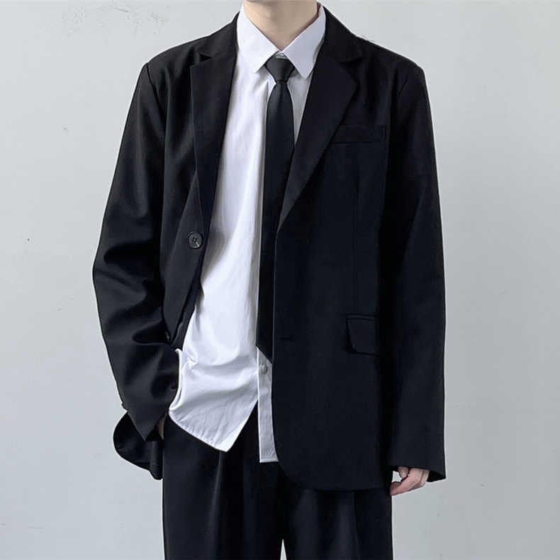 Giacca da uomo DK autunno INS casual set studente laurea foto classe uniforme stile accademia JK piccolo abito_voghion.com