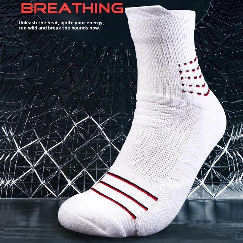 ActiveGo Herren-Outdoor-Sportsocken aus dickem Frottee mit Polsterung, ideal zum Laufen, Basketballspielen, Radfahren und Wandern, schweißabsorbierend_voghion.com