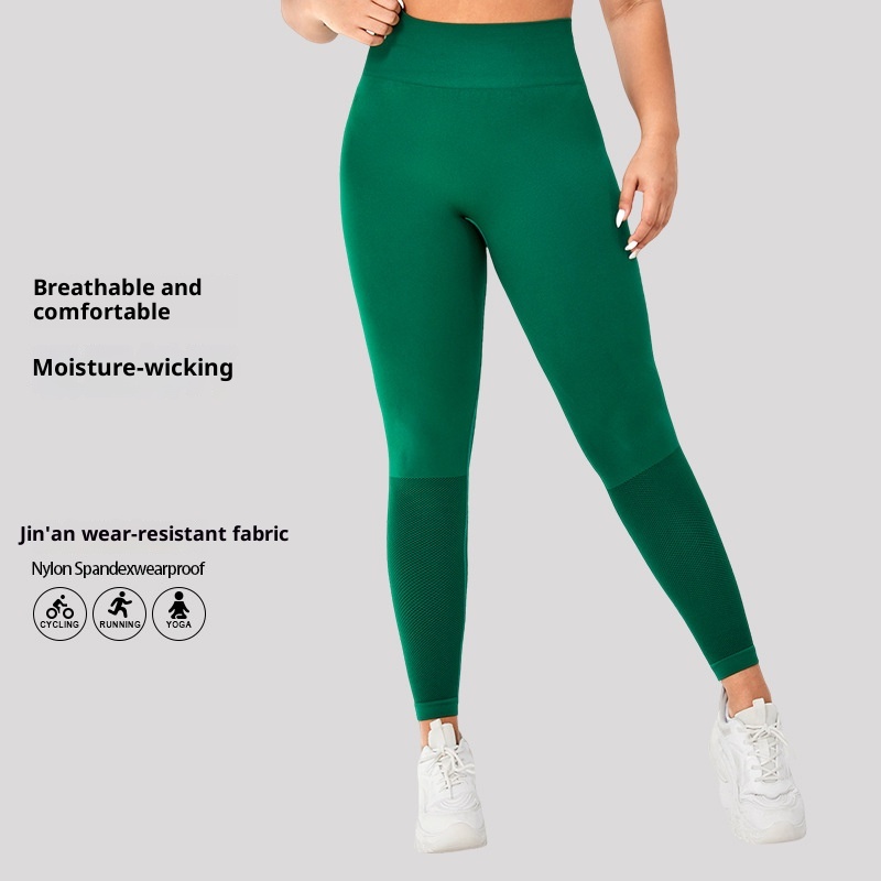 ActiveGo Cross-Border Seamless Tight Fitness Women High Waist Hip-Lifting Peach Outdoor Sports Wear Quick-Drying Yoga Pants_voghion.com