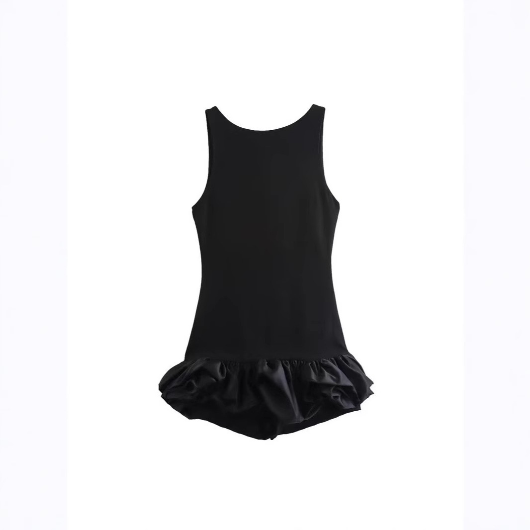 GraceChic GraceChic 2025 Cross-Border Foreign Trade Women's Fashion Round Neck Sleeveless Waist-Cinching Short Bodycon Mini Dress European_voghion.com