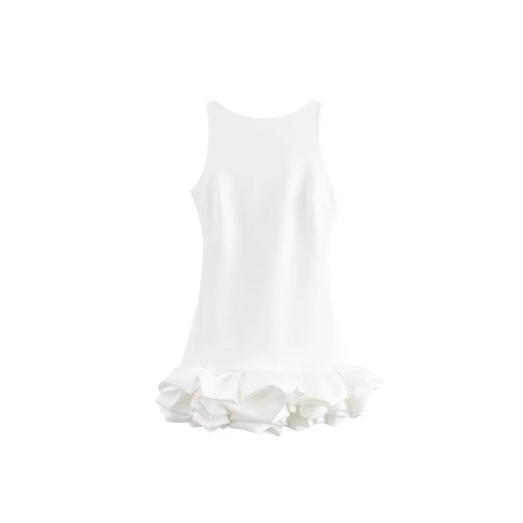 GraceChic GraceChic 2025 Cross-Border Foreign Trade Women's Fashion Round Neck Sleeveless Waist-Cinching Short Bodycon Mini Dress European_voghion.com