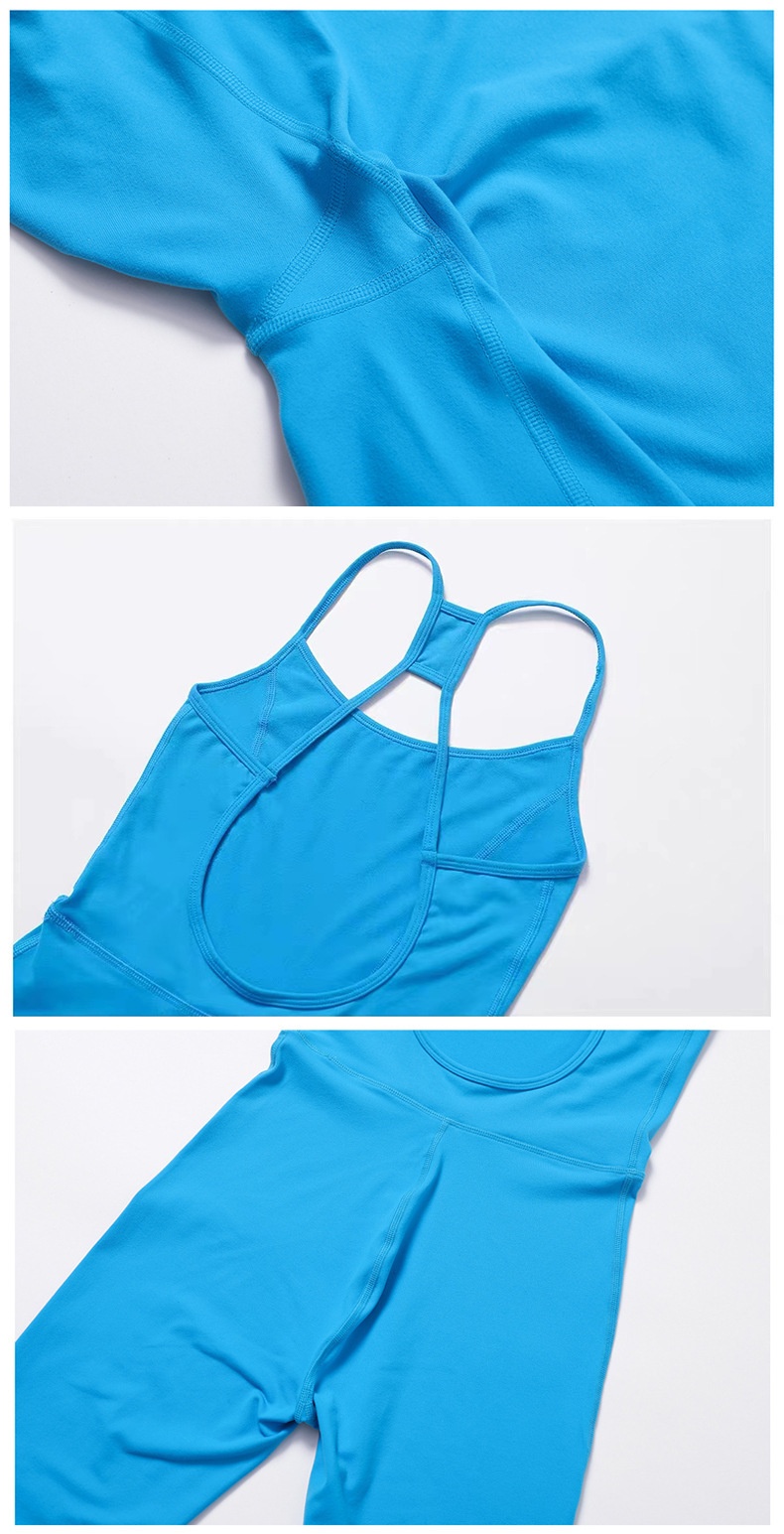 ActiveGo Cross-Border Seamless Sexy Peach Butt Yoga Wear Women High Elastic Slim Fit Fitness Outdoor Sports One-Piece Bodysuit L1_voghion.com