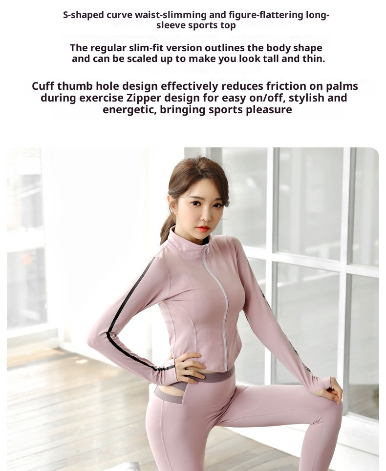 Giacca sportiva ActiveGo autunno inverno in saldo per donna, abbigliamento casual elasticizzato per il fitness, corsa, allenamento e yoga_voghion.com