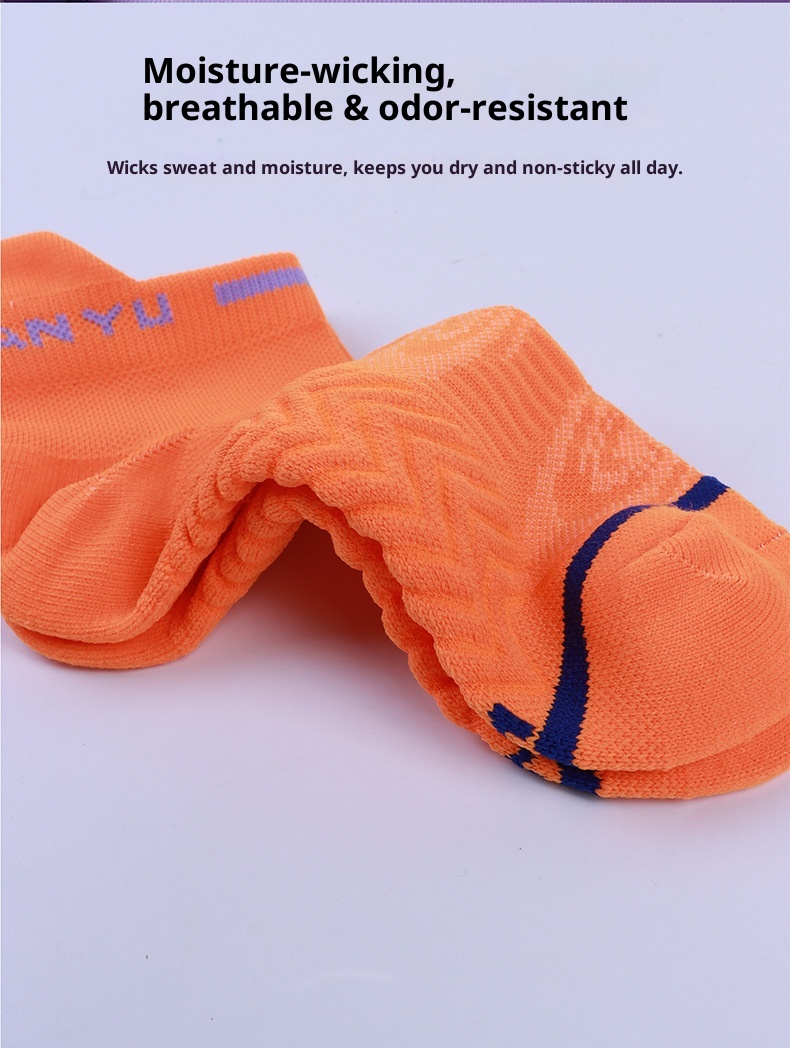 ActiveGo ActiveGo Marathon Running Quick-Dry Towel Bottom Sports Anti-Friction Sweat-Absorbing Short Tube Outdoor Hiking Socks_voghion.com