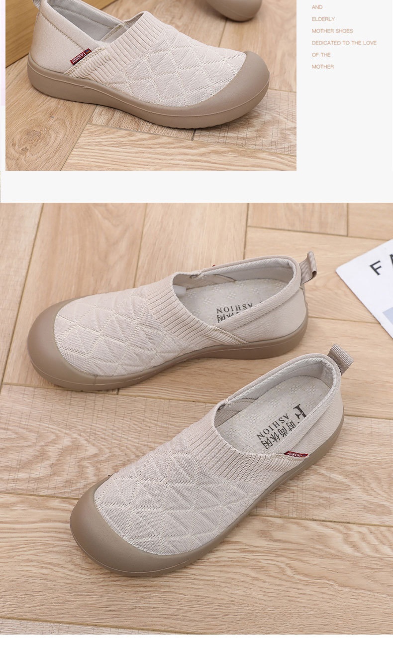 ShoeGlobe Frühjahr/Herbst Neue Damen-Slipper mit Stoffsohle, weicher Oberfläche, modisch, leicht, bequem, rutschfest, für Arbeit und Freizeit_voghion.com