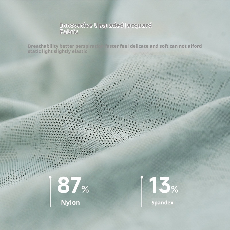 Haut ActiveGo printemps-été extérieur en jacquard jade fendu dans le dos, idéal pour le sport, le fitness et le yoga. Parfait pour les femmes._voghion.com