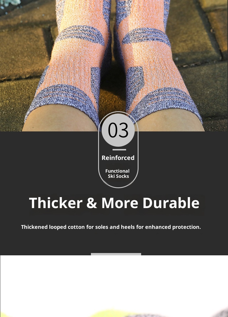 ActiveGo ActiveGo Thickened Outdoor Hiking Running Trekking Towel Bottom Sweat-Absorbing Mid-Calf Sports Socks Original Design_voghion.com