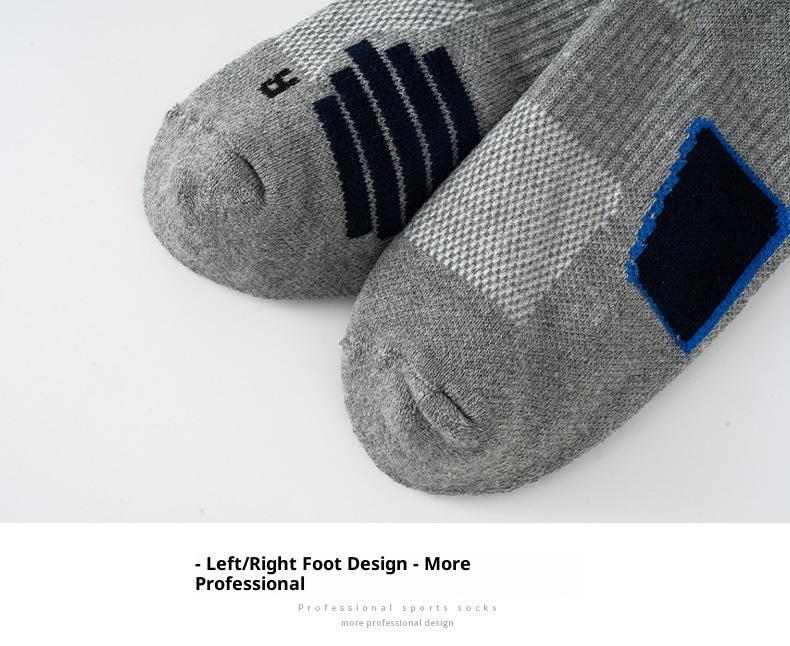 ActiveGo Outdoor-Sportsocken für Herren, mittelhoch, mit verdickter Frotteesohle, ideal zum Wandern, Laufen und Basketball (Großhandel)_voghion.com