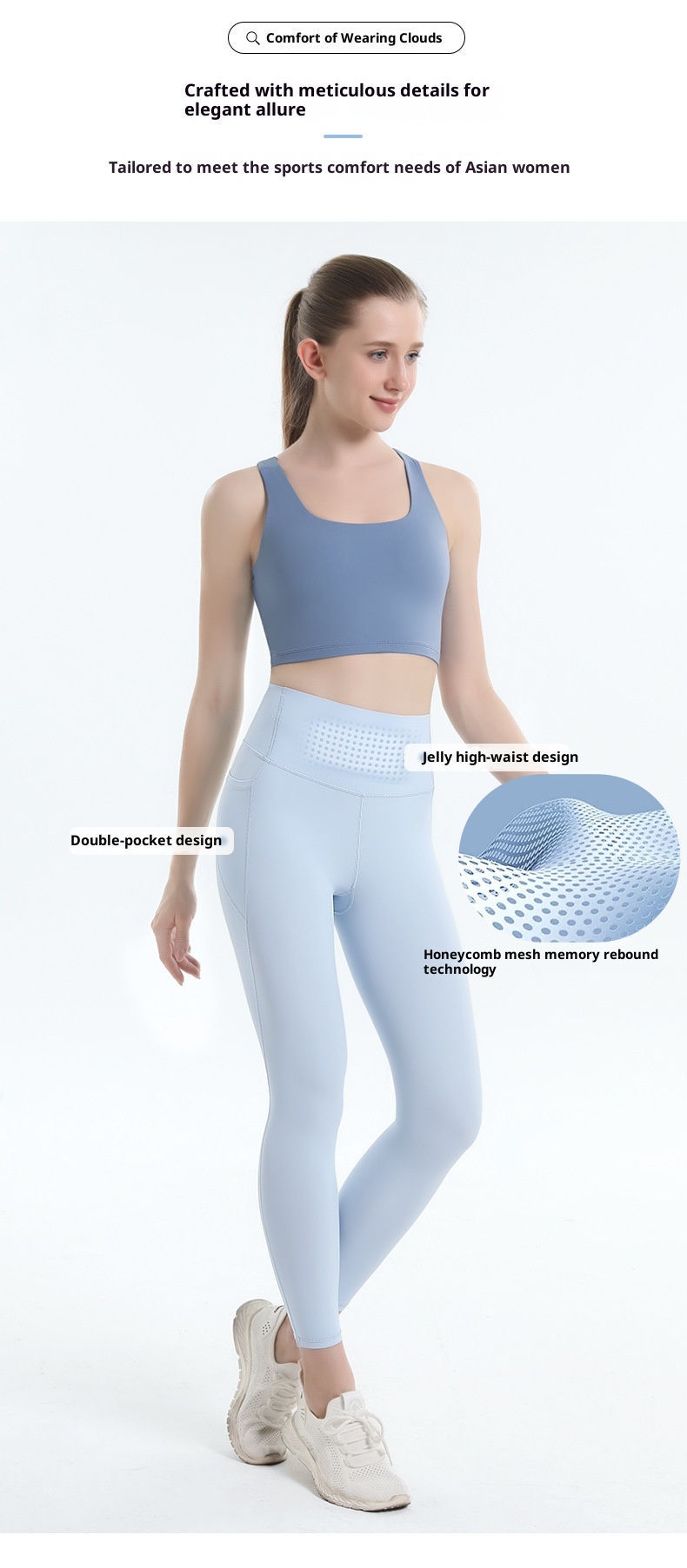 Short de yoga ActiveGo Seamless Jelly Glue, short de Pilates taille haute gainant effet ventre plat, pantalon de sport outdoor pour femme_voghion.com