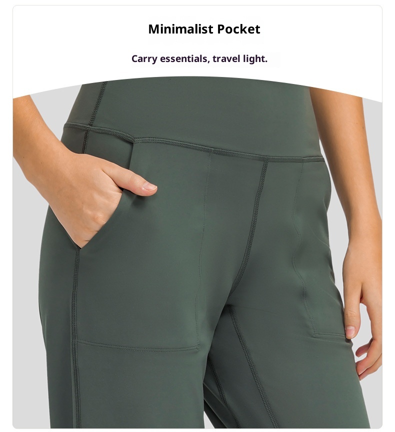 ActiveGo New High-Waisted Tummy Control Jogger Sports Nine-Point Skin-Friendly Loose Outdoor Fitness Yoga Pants D19073_voghion.com