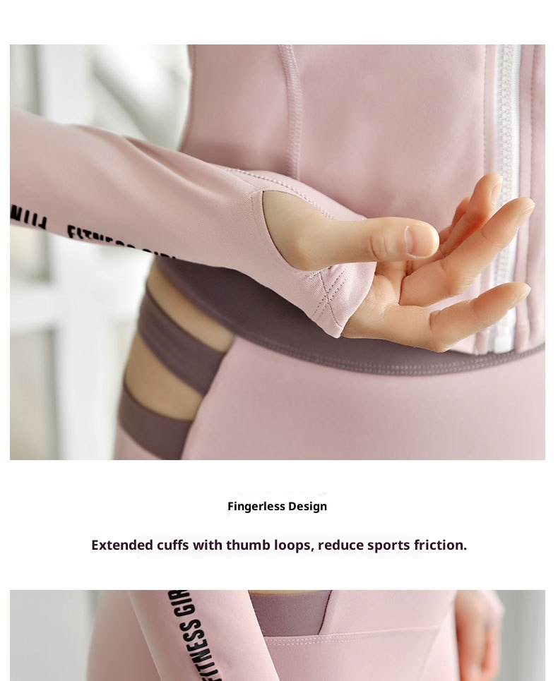 Giacca sportiva ActiveGo autunno inverno in saldo per donna, abbigliamento casual elasticizzato per il fitness, corsa, allenamento e yoga_voghion.com