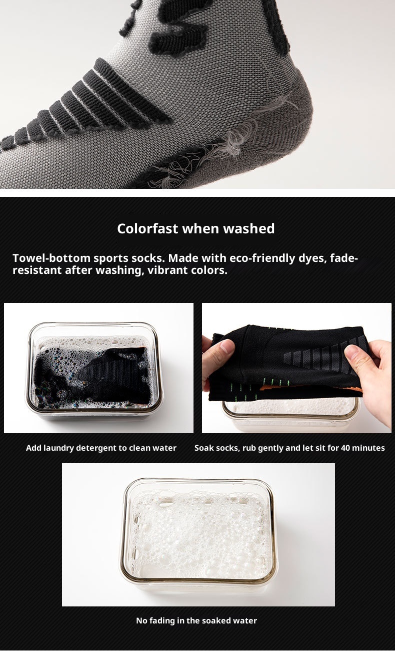 Chaussettes de sport ActiveGo ActiveGo Outdoor Marathon Running Hiking Sports Four Seasons Towel Bottom Thicked Unisex Wear-Resistant Non Slip Trekking Socks_voghion.com