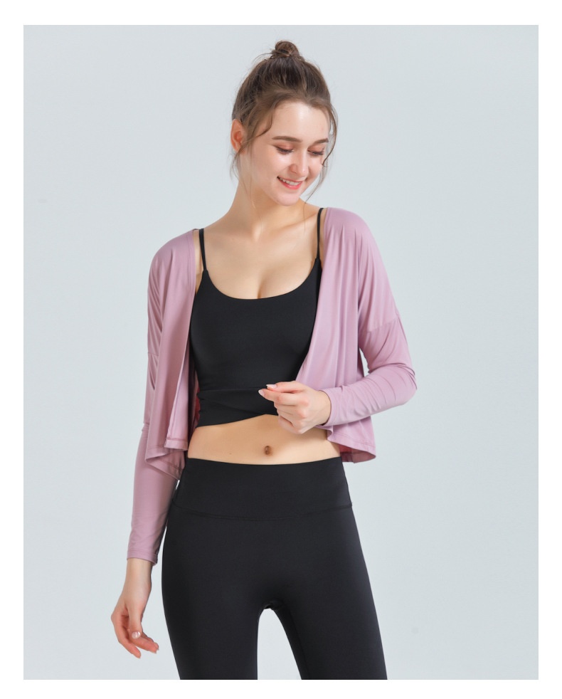 T-shirt de sport ActiveGo automne-hiver à manches longues pour femme, idéal pour le yoga, la course à pied et les activités de plein air. Inspiré des influenceuses fitness._voghion.com