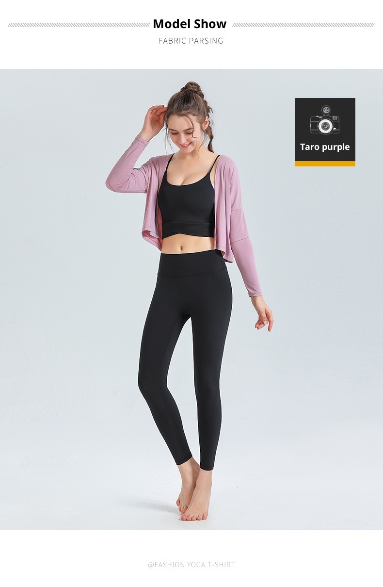 T-shirt de sport ActiveGo automne-hiver à manches longues pour femme, idéal pour le yoga, la course à pied et les activités de plein air. Inspiré des influenceuses fitness._voghion.com