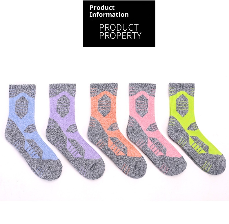 ActiveGo ActiveGo Thickened Outdoor Hiking Running Trekking Towel Bottom Sweat-Absorbing Mid-Calf Sports Socks Original Design_voghion.com