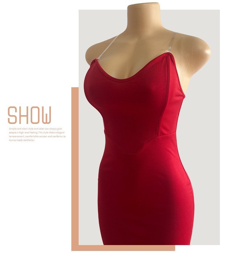 GraceChic GraceChic Cross-Border New European And American Style Sexy Slim Deep V-Neck Bodycon Long Formal Fishbone Strapless Mermaid Dress_voghion.com