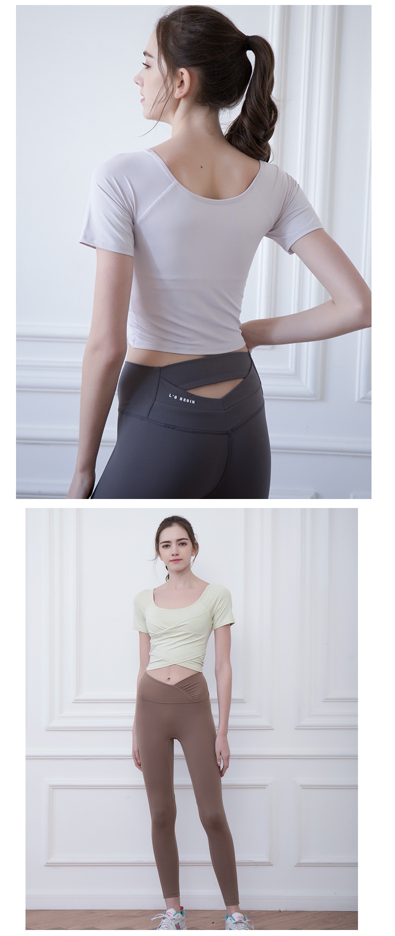 Camiseta de yoga ActiveGo de secado rápido con almohadilla pectoral para mujer, corte ajustado, ideal para deportes al aire libre y fitness, manga corta, perfecta para el verano._voghion.com