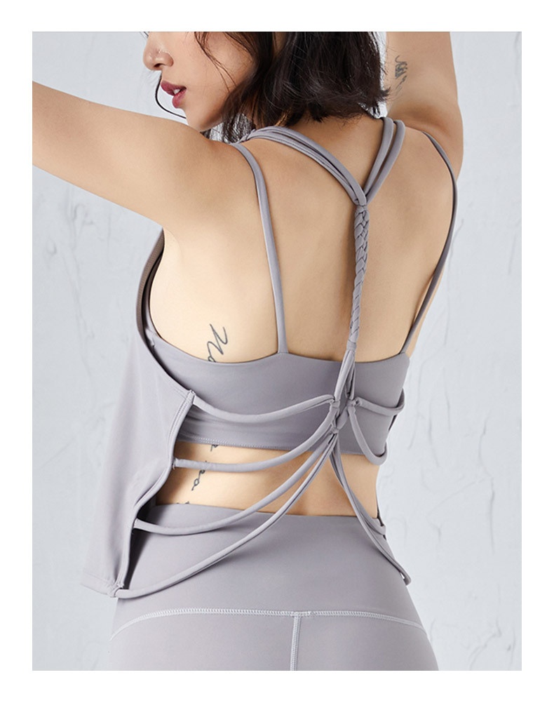 Canotta da fitness sexy ad asciugatura rapida ActiveGo One-Piece Dropshipping senza maniche e schiena scoperta per donna, sport all'aria aperta, sensazione quasi impercettibile_voghion.com