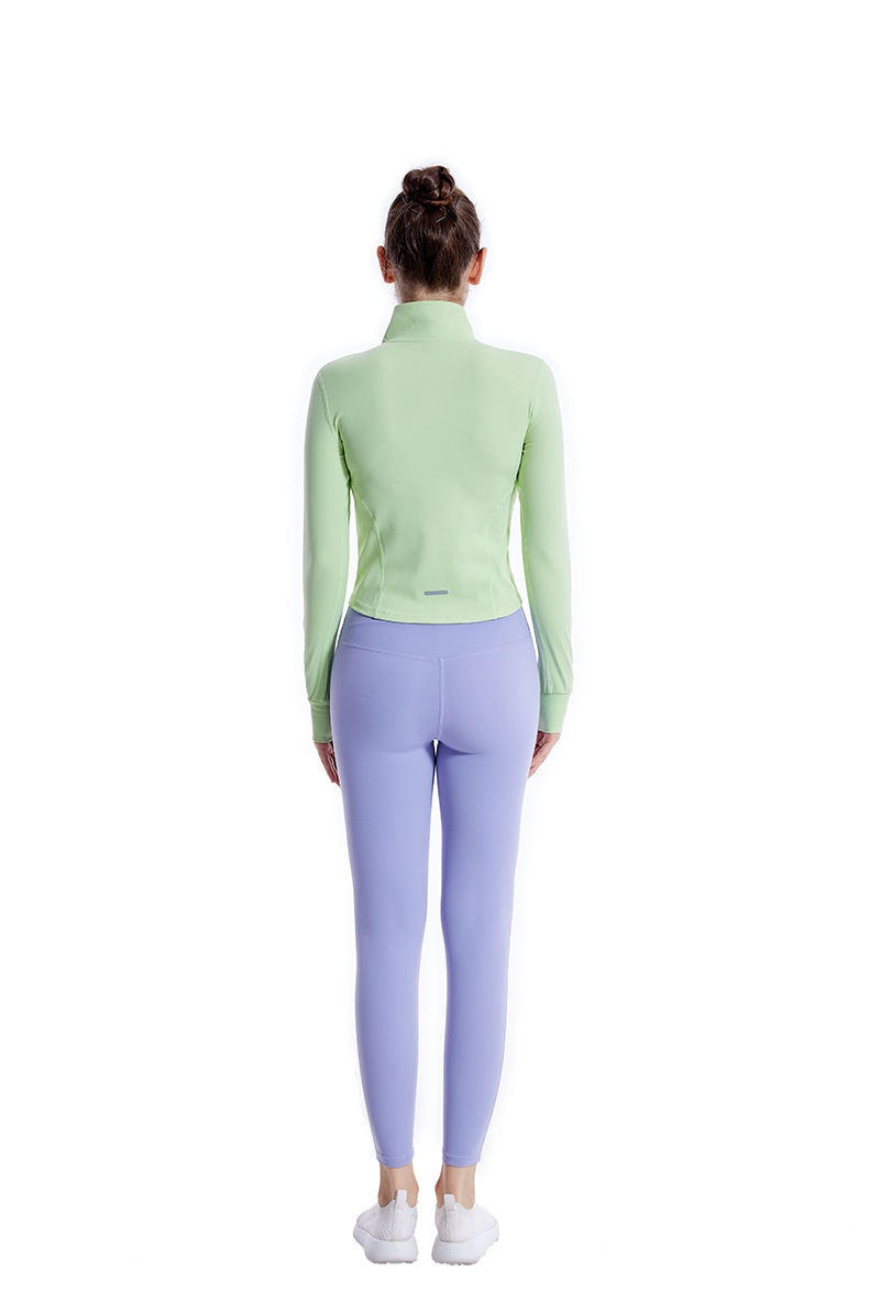 ActiveGo Cross-Border New Fitness Clothing Autunno Inverno Donna Quick-Dry Stand Collar Zipper Shirt Outdoor Sports Jacket Plus_voghion.com