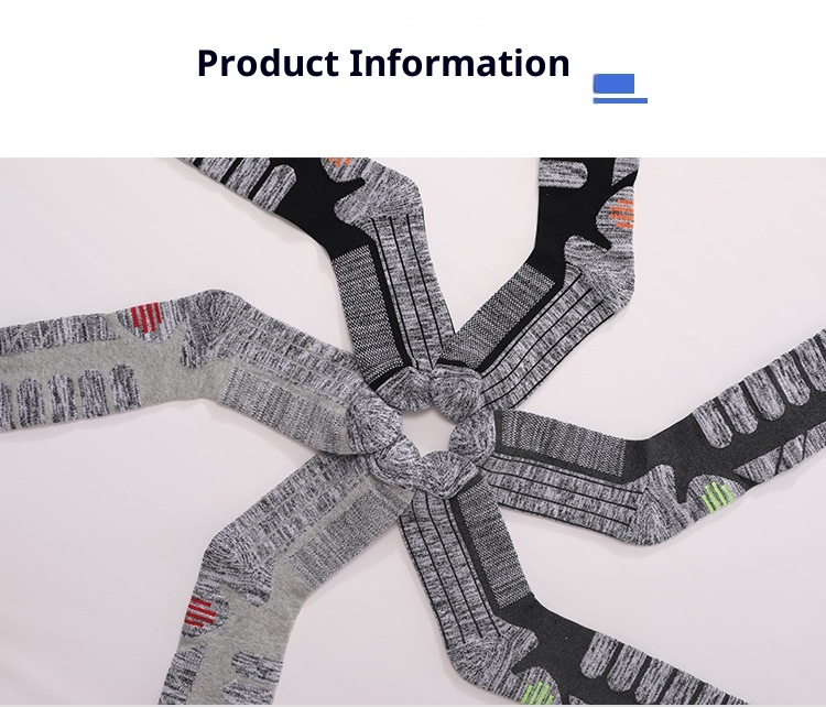 ActiveGo ActiveGo Calzini lunghi da sci per sport all'aria aperta, spessi, da trekking, con fondo in asciugamano, assorbimento del sudore, calore, produttore, in magazzino all'ingrosso_voghion.com