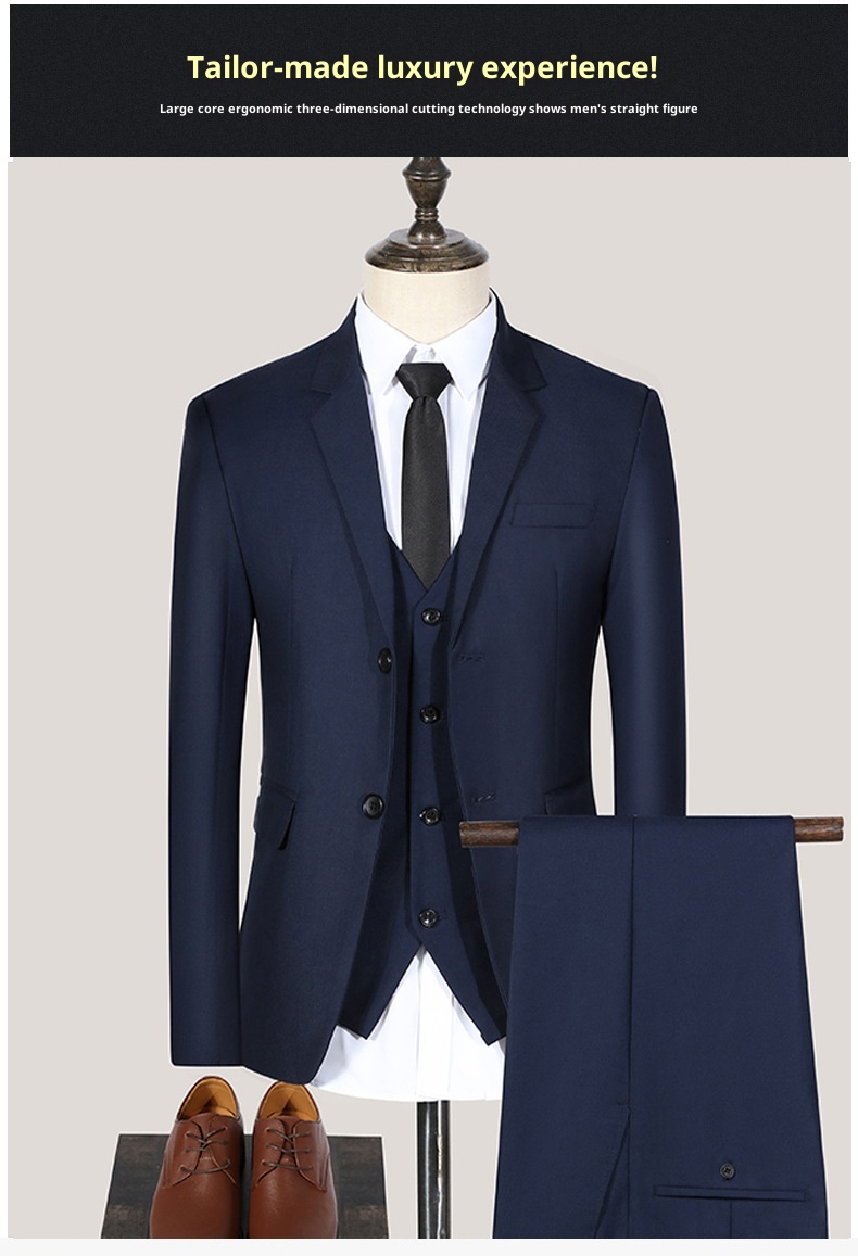 1 Completo completo da uomo a tre pezzi slim fit per la primavera e l'autunno, per abiti formali da sposo_voghion.com