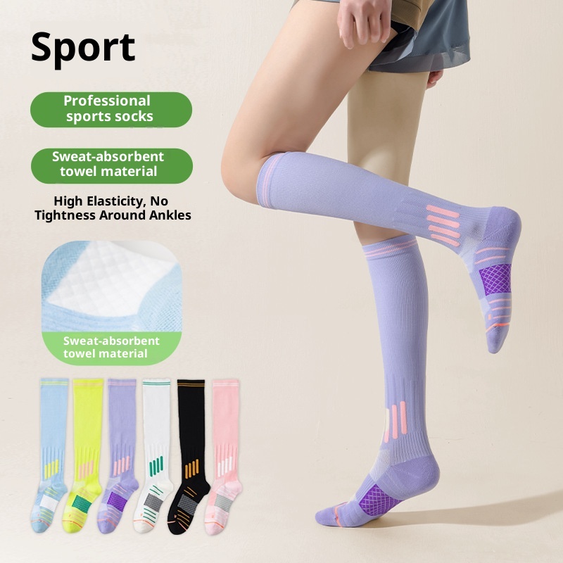 ActiveGo ActiveGo Running Sport Tennis Ciclismo Asciugamano Fondo Escursionismo Calzini Pressione Assorbimento Umidità Esterno Lungo Tubo Neve Antiscivolo_voghion.com