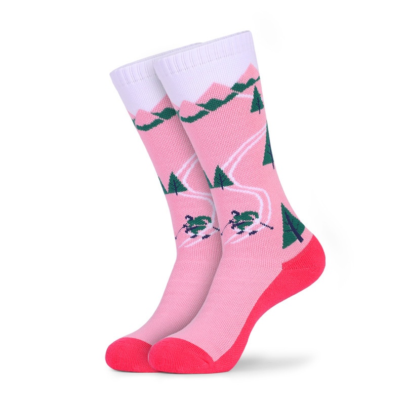 ActiveGo ActiveGo Autumn Winter Children's Ski Thickened Terry Knee Pads Shock Absorption Hiking Trekking Breathable Sports Thermal Socks_voghion.com