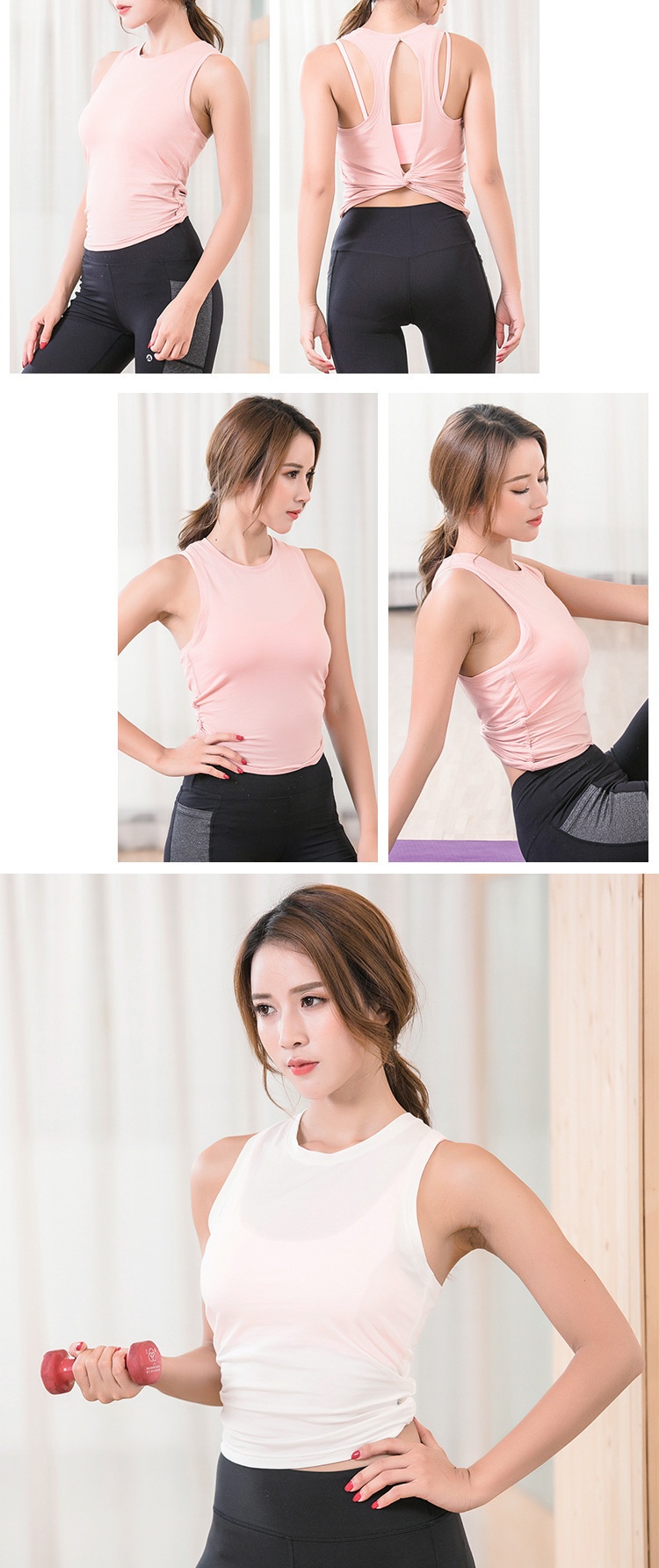 ActiveGo Summer New Fitness Sports Vest Quick-Dry Shirt Outdoor Running Yoga Top Sportswear_voghion.com