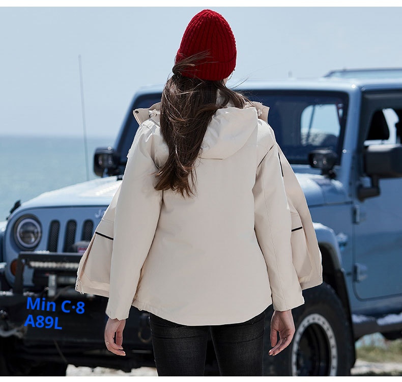 ActiveGo New Outdoor Down Tre in Uno 0,05 kg Set di Pezzi Giacca Invernale Uomo e Donna Tuta da Alpinismo Cappotto Staccabile_voghion.com