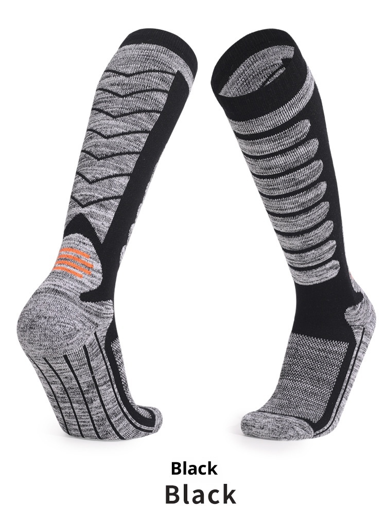 ActiveGo ActiveGo Calzini lunghi da sci per sport all'aria aperta, spessi, da trekking, con fondo in asciugamano, assorbimento del sudore, calore, produttore, in magazzino all'ingrosso_voghion.com